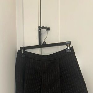 Black Pinstriped Skort
